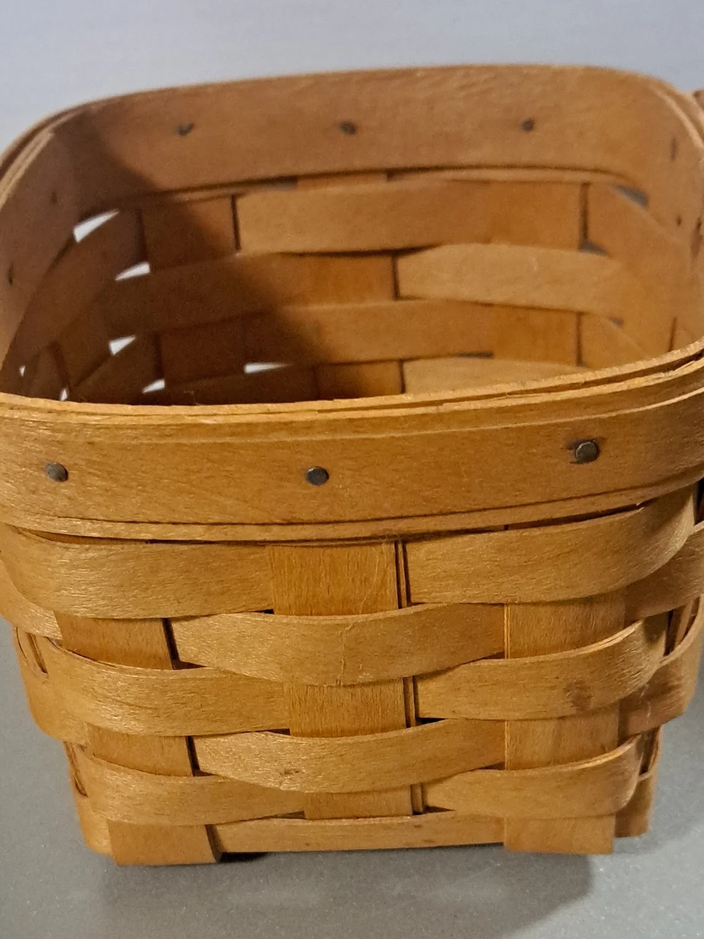 Longaberger Small Woven Basket - Light Brown